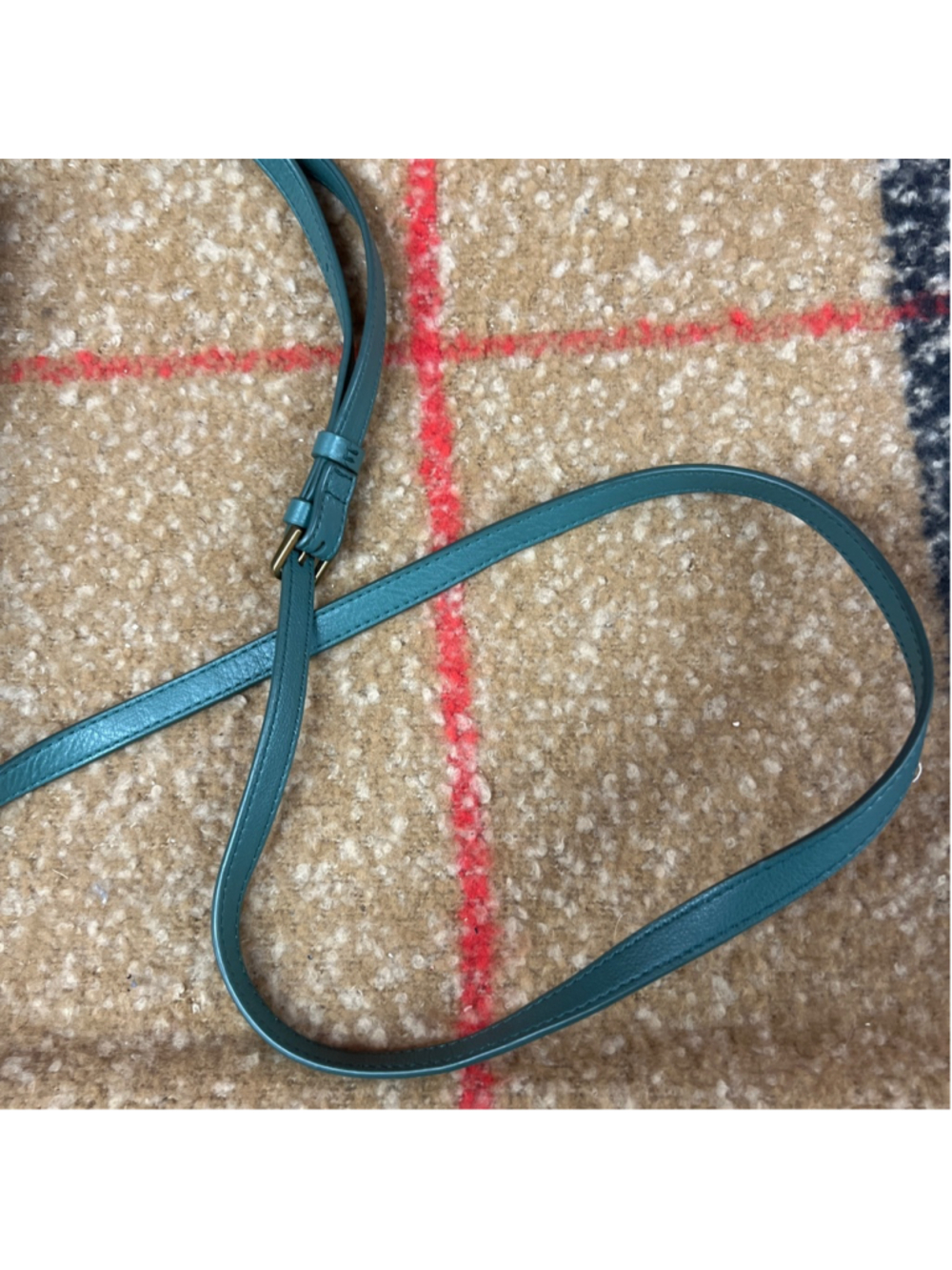 Women's Fossil Teal Crossbody Bag One Size with Gold Hardware - Picture 3 of 4